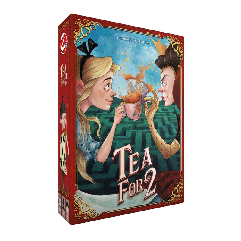Asmodee Tea For 2 Board Game - Alice's Wonderland Deck-Building Game, Strategic and Evolving Gameplay, Fun Family Game for Kids & Adults, Ages 10+, 2 Players, 30 Minute Playtime, Made by Space Cowboys - Image 1